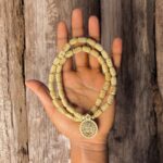 Shri Radha Raman Locket With Radha Name Original Beads Tulsimala