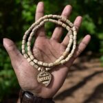 Shri Radha Name Locket With radha Name Beads Original Tulsimala