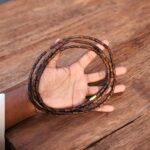 3 Round Brown Pure Tulsi mala