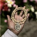 Radha-Krishna Locket With Radha & Krishna Beads Pure Tulsimala