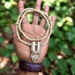 Radha Vaishnav Tilak Shape Locket Pure Tulsimala