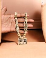 Shri Radha Name 3 Layer Pure Tulsi Mala - Image 2