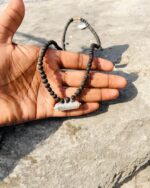 Original Silver Cover filled with Brajraj Pure Black Tulsimala (Men & Women) - Image 2