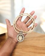 Shri Shyam Baba Locket With Radha Name Pure Tulsimala - Image 2