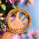 3 Round Brown Radha Name Pure Tulsimala