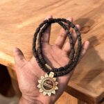 Shri Sita Ram Locket & Ram Name Dark Brown Original Tulsimala