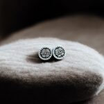 Shri Radha Name Round Size Original Tulsi Earring