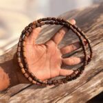 Brown Radha Name Beads Handmade Original Tulsimala