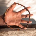 1 Round Brown Radha Name Original Tulsimala